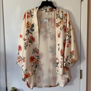 Faux silk Kimono/cardigan
